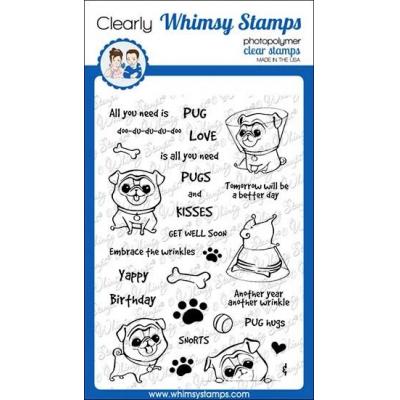 Whimsy Stamps Deb Davis Clear Stamps - Wrinkles